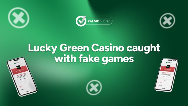 Lucky Green Casino pego com jogos falsos